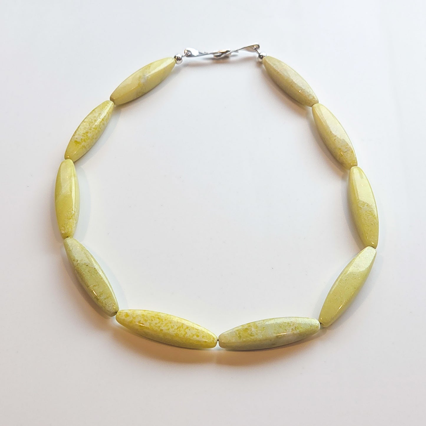 ONE — Single Gemstone Necklace With Handcrafted Silver Clasp