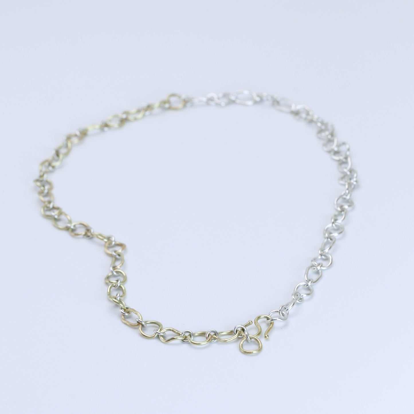 CONTOUR CHAIN - SG 999 & 14K Handcrafted Chain Necklace