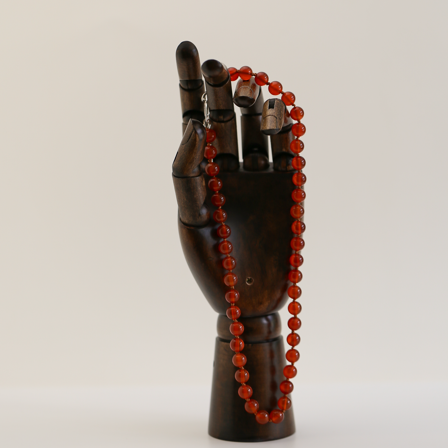 ONE — Single Gemstone Necklace With Handcrafted Silver Clasp