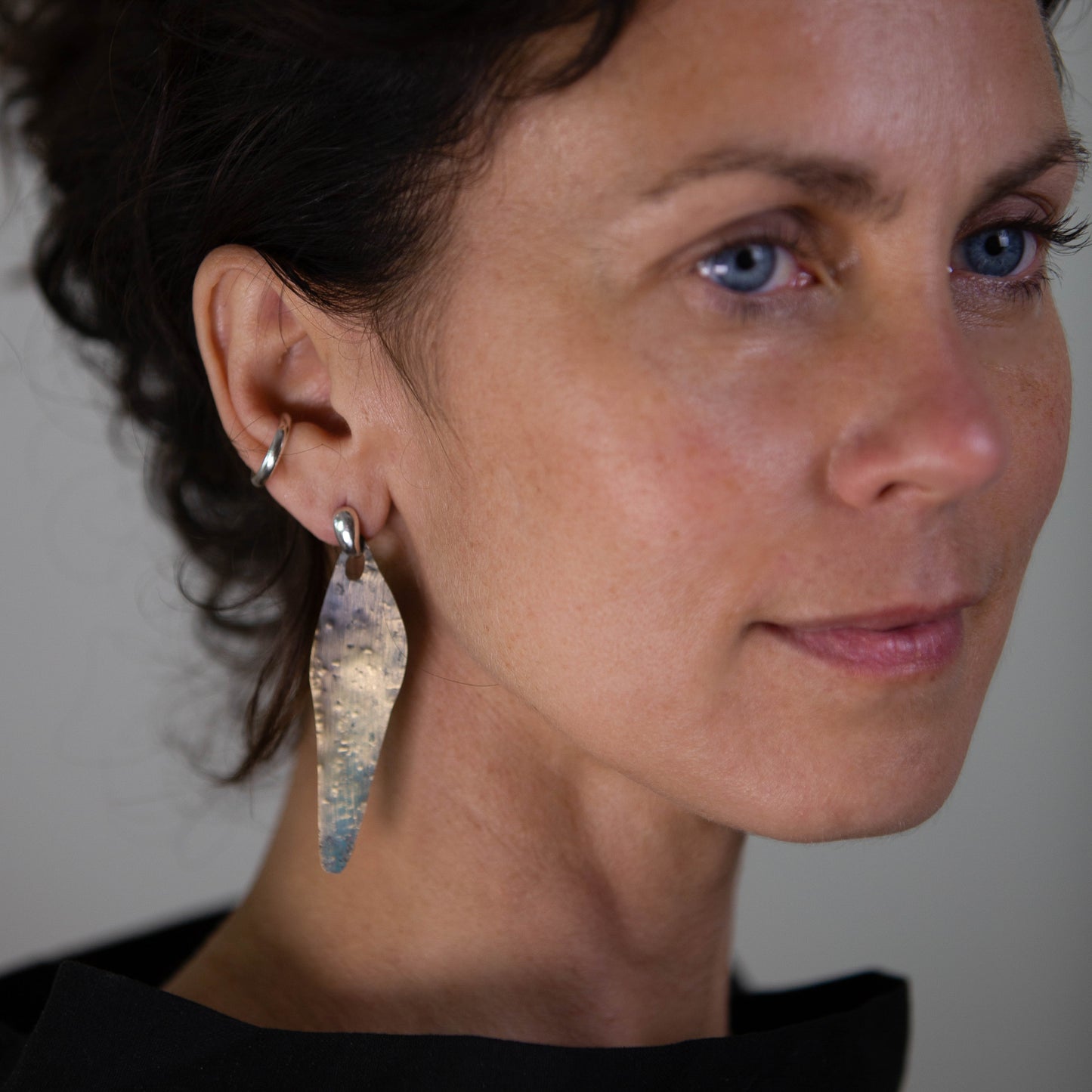 PATINA PENDANT EARRINGS - interchangeable with silver finding
