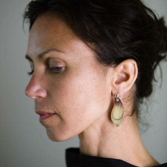 PATINA PENDANT EARRINGS - interchangeable with silver finding