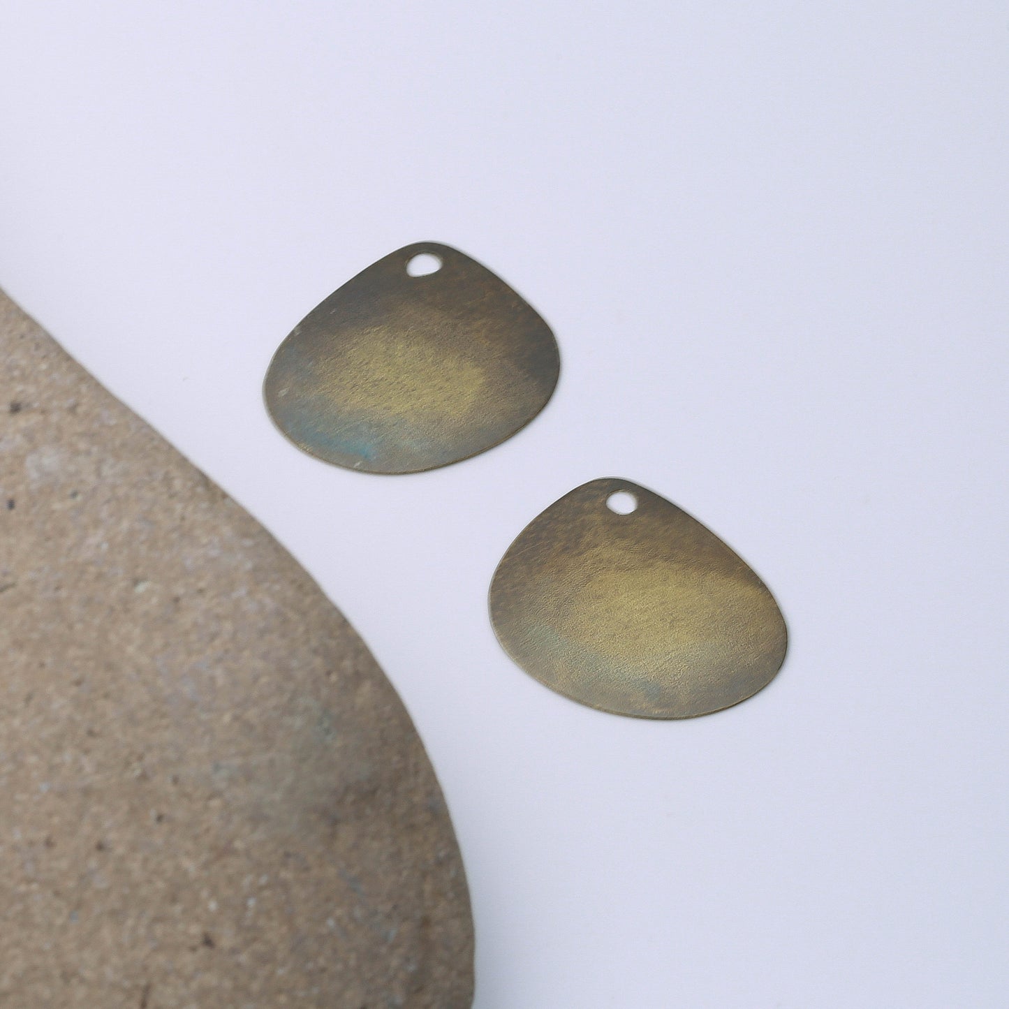 PATINA PENDANT EARRINGS - interchangeable with silver finding