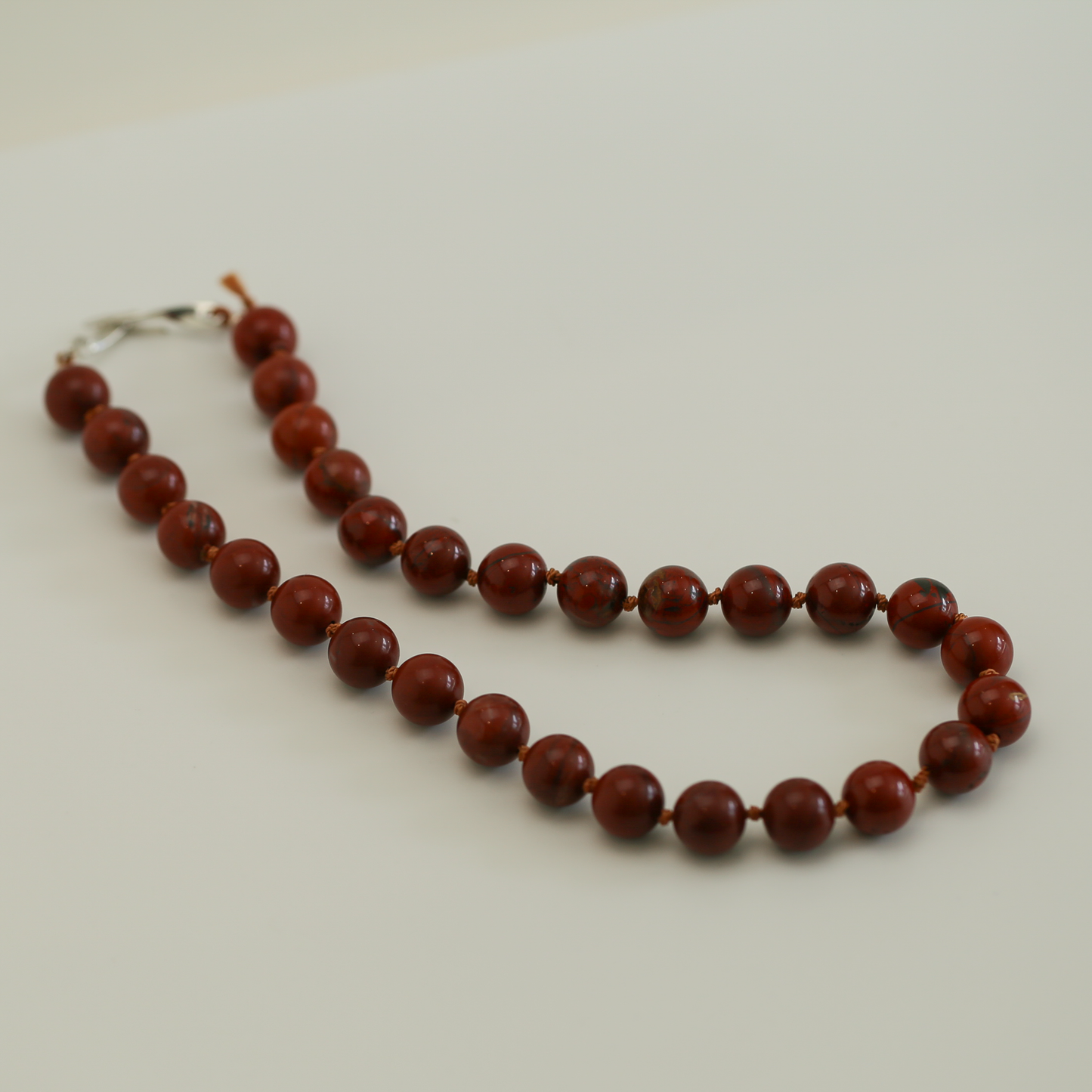 ONE — Single Gemstone Necklace With Handcrafted Silver Clasp