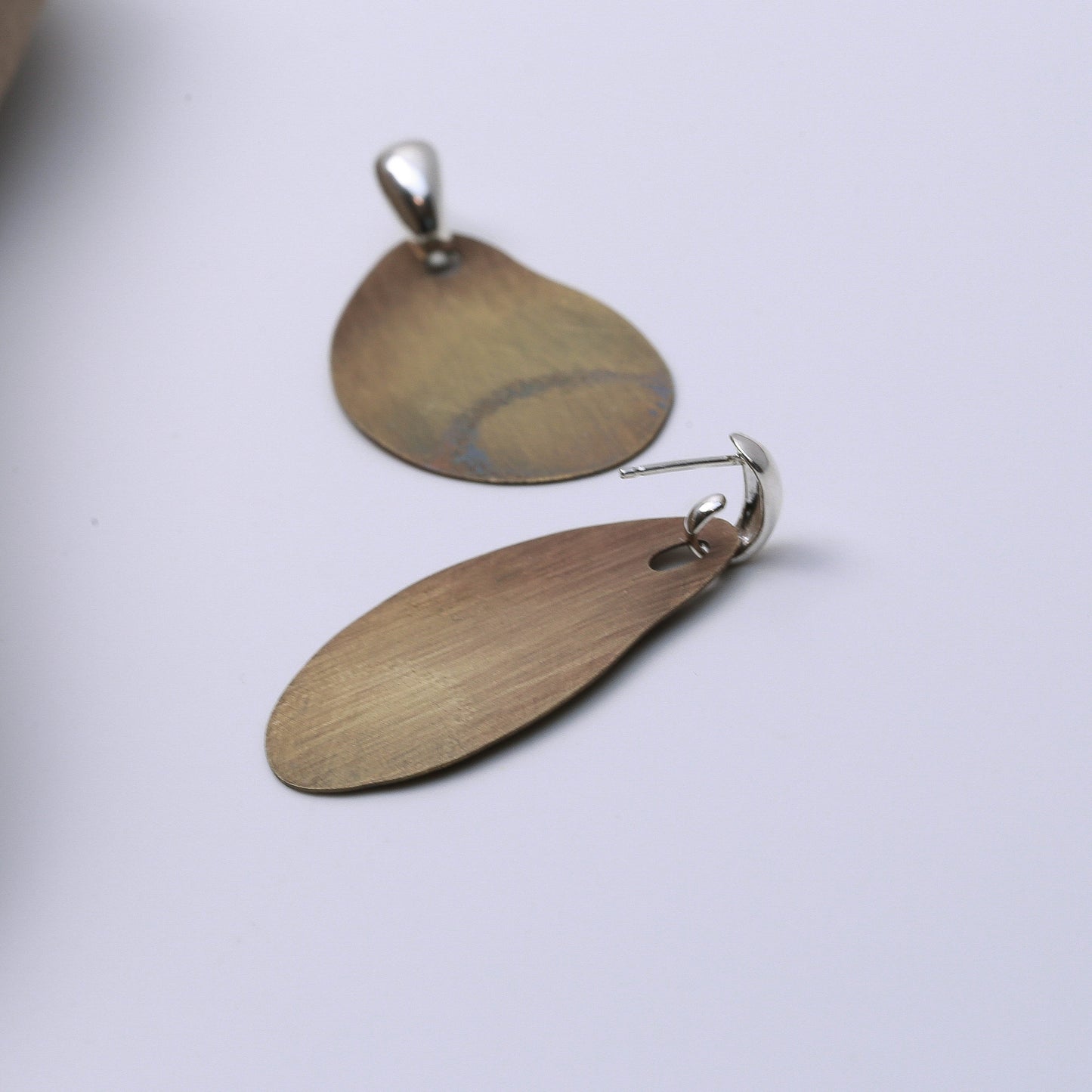 PATINA PENDANT EARRINGS - interchangeable with silver finding