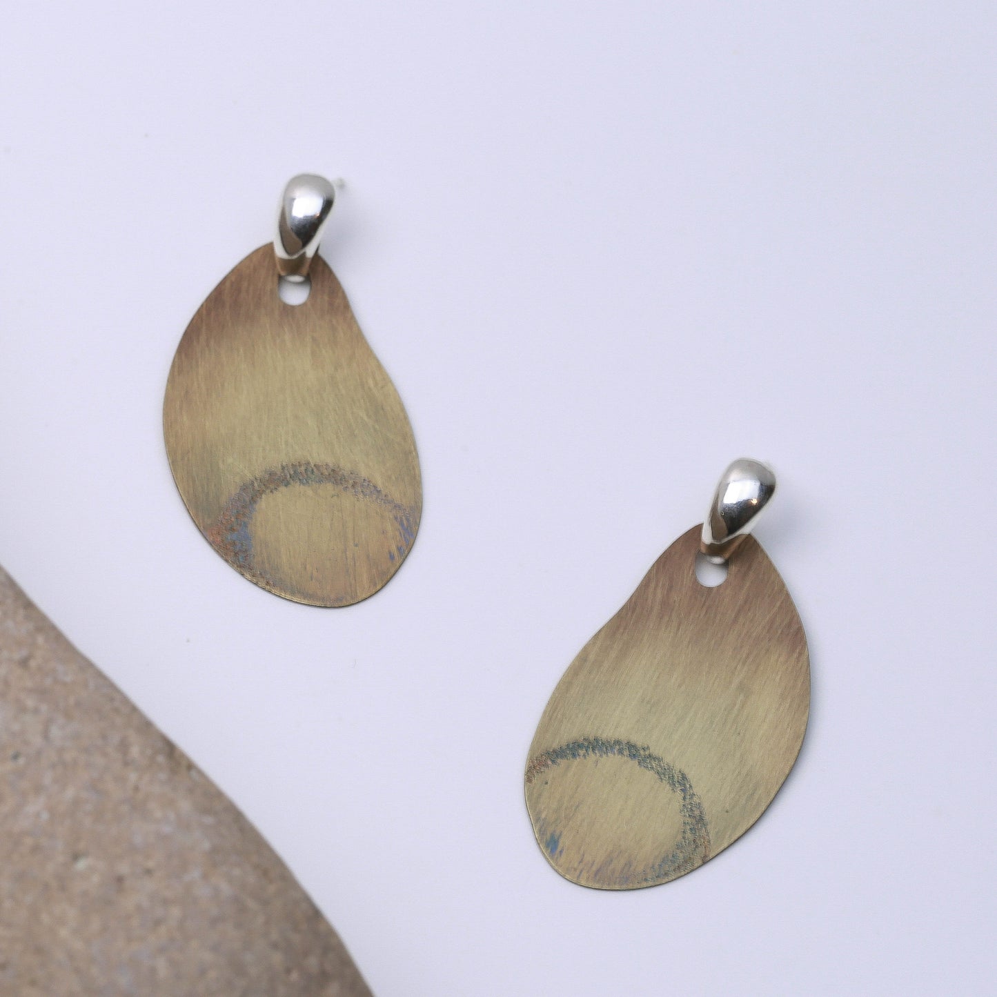 PATINA PENDANT EARRINGS - interchangeable with silver finding