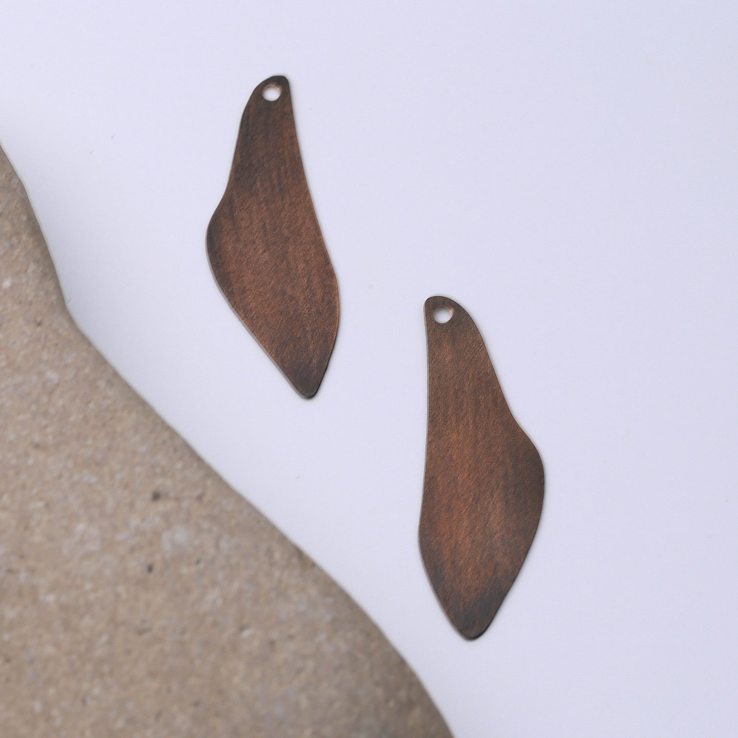 PATINA PENDANT EARRINGS - interchangeable with silver finding