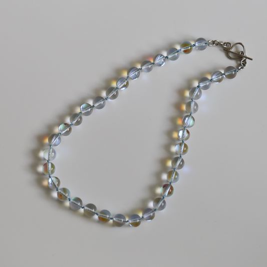 LUMEN NECKLACE  — Clear Quartz with Handcrafted Silver