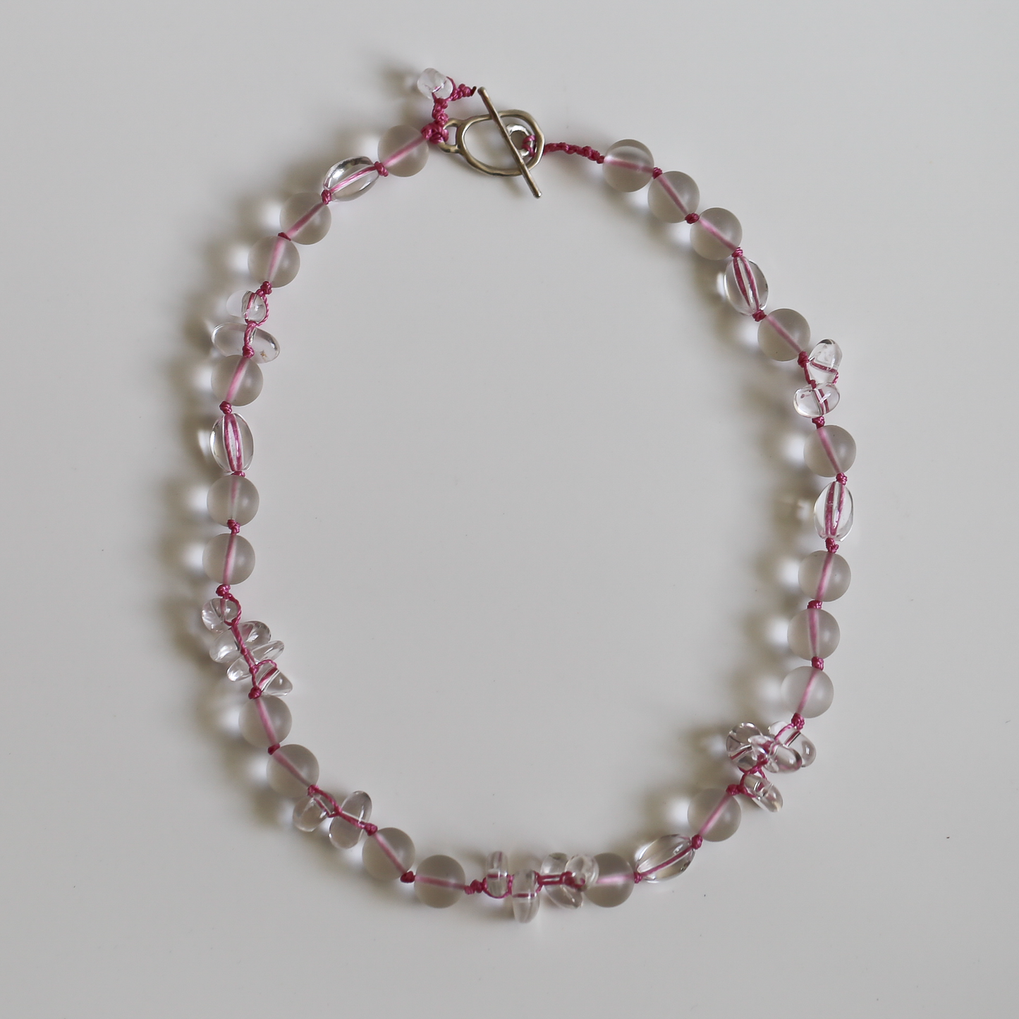 LUMEN NECKLACE — Clear Quartz with Handcrafted Silver