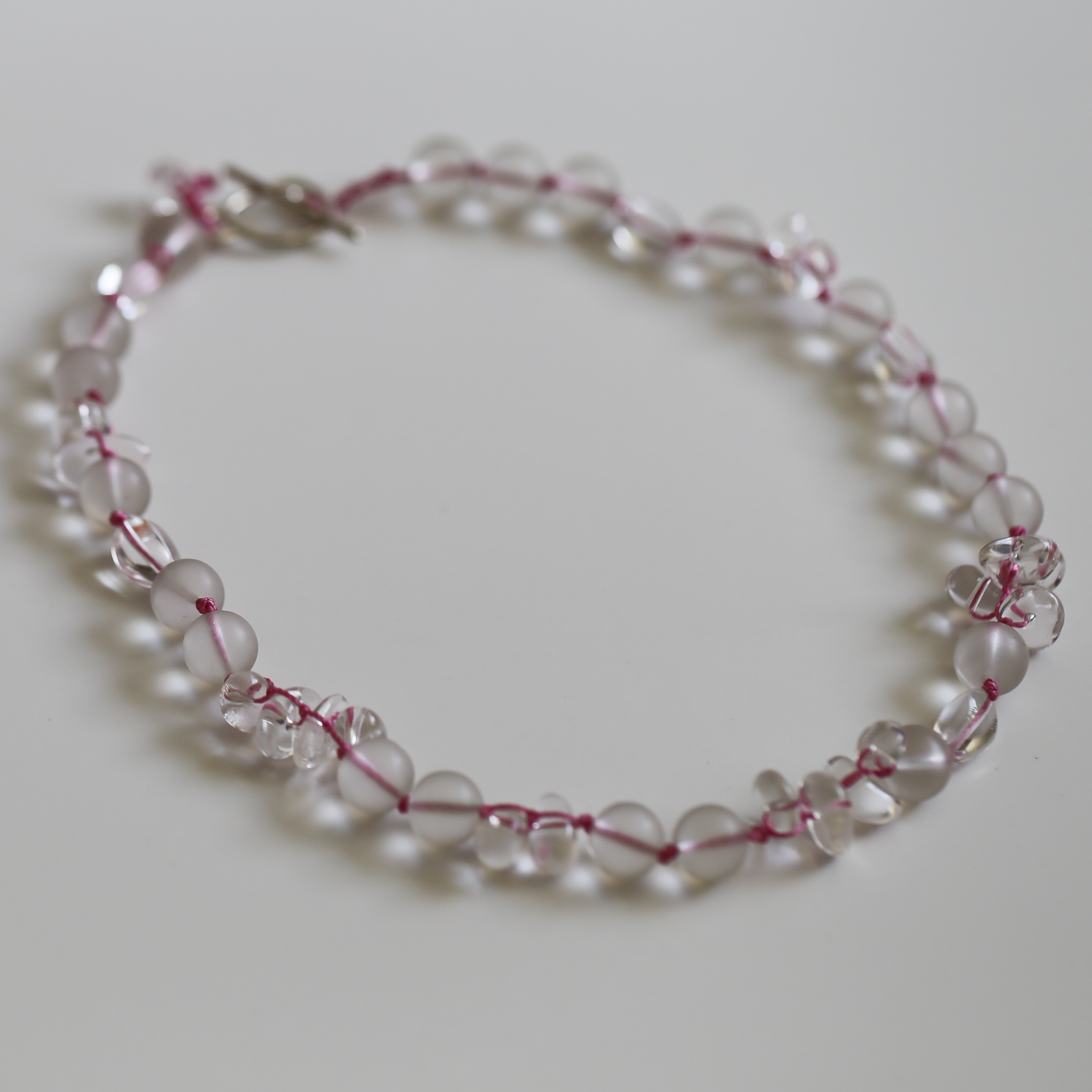 LUMEN NECKLACE — Clear Quartz with Handcrafted Silver