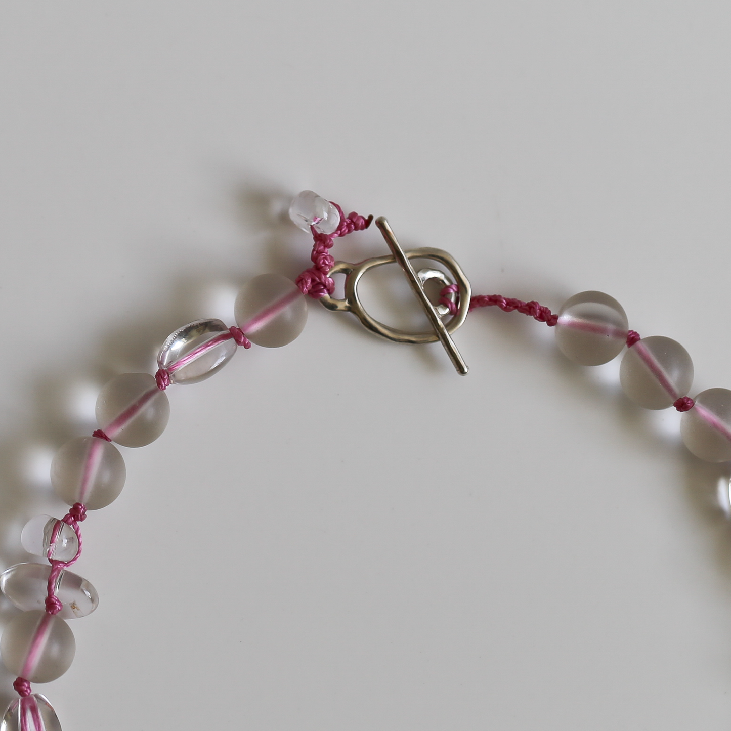 LUMEN NECKLACE — Clear Quartz with Handcrafted Silver