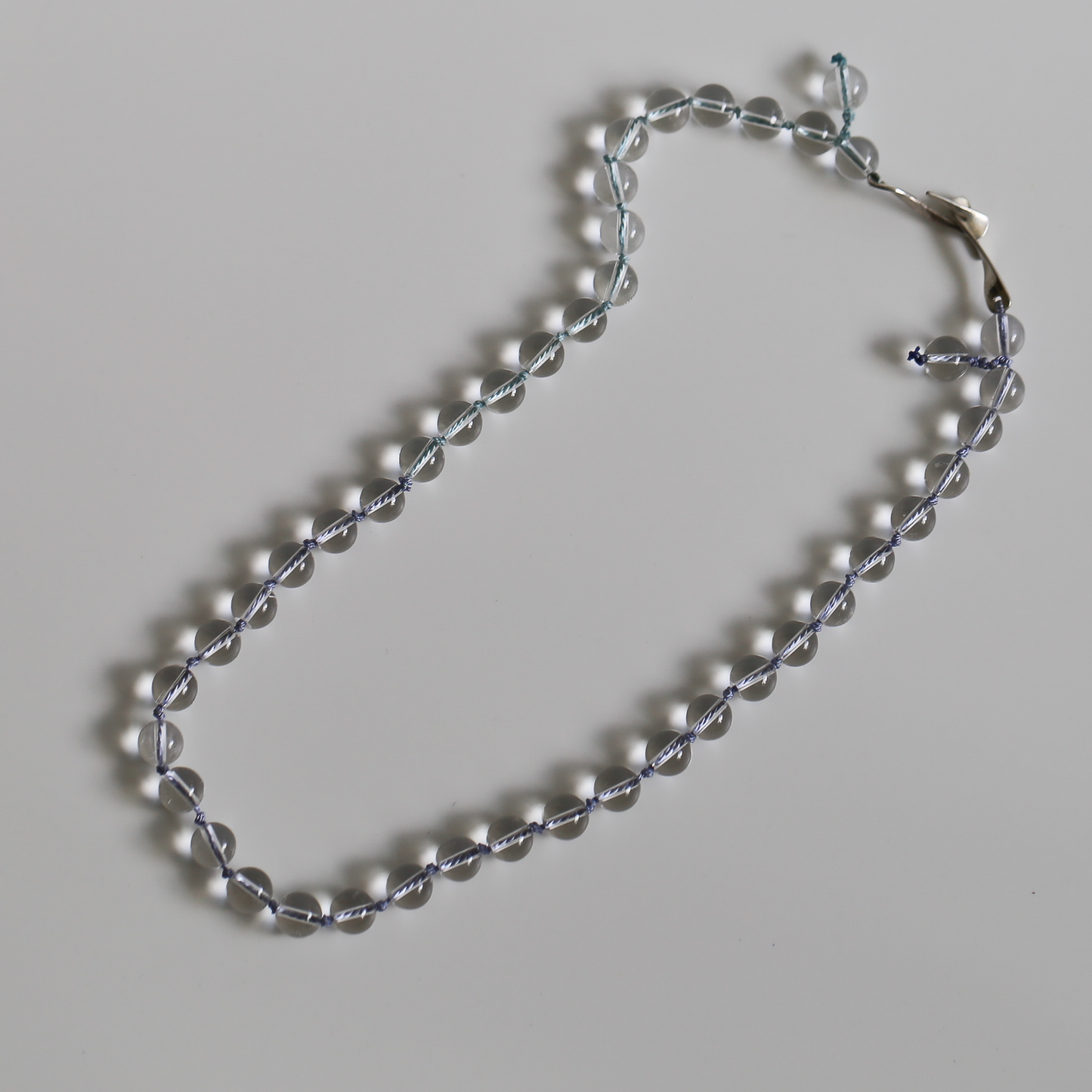 LUMEN NECKLACE — Clear Quartz with Handcrafted Silver