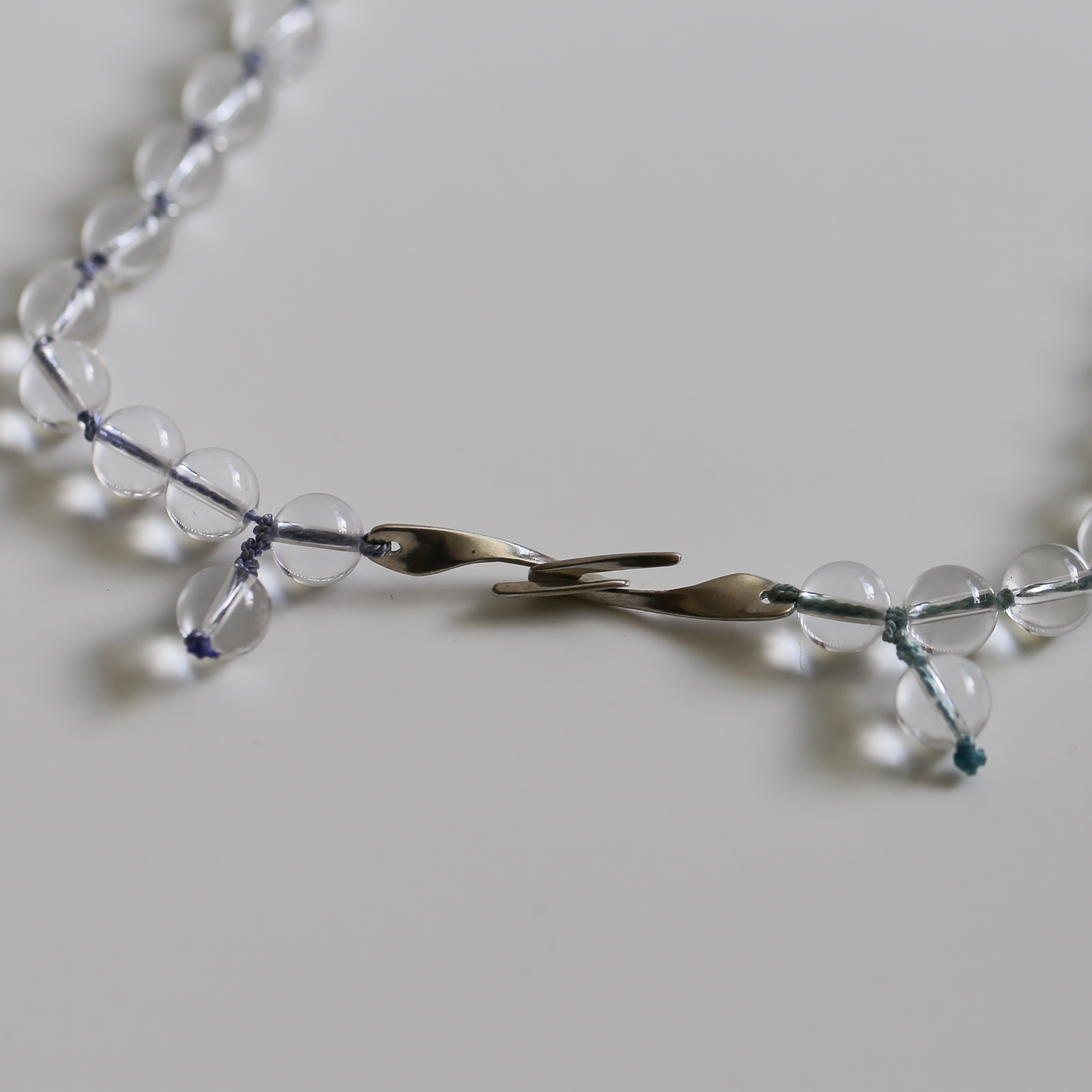 LUMEN NECKLACE — Clear Quartz with Handcrafted Silver