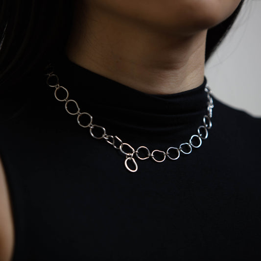 CONTOUR -  No 1 Sterling Silver Handcrafted Chain Necklace