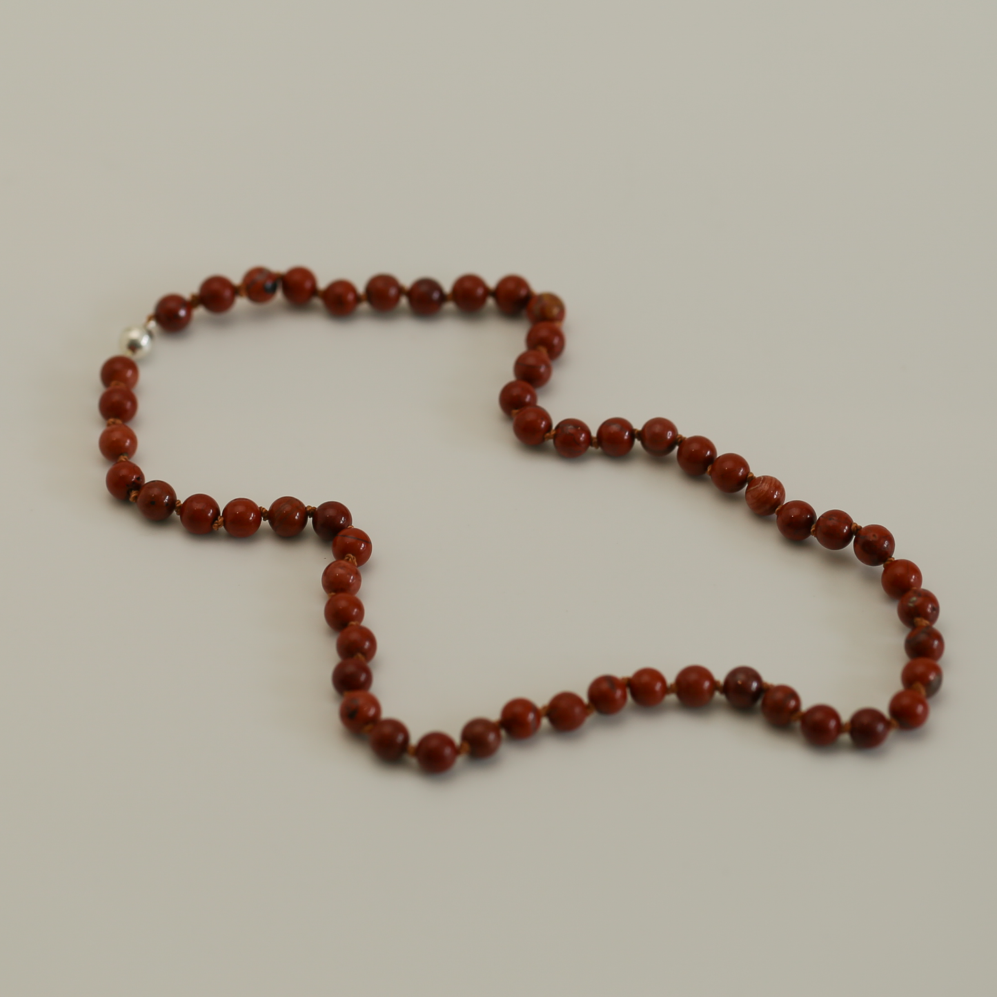 ONE — Single Gemstone Necklace With Handcrafted Silver Clasp