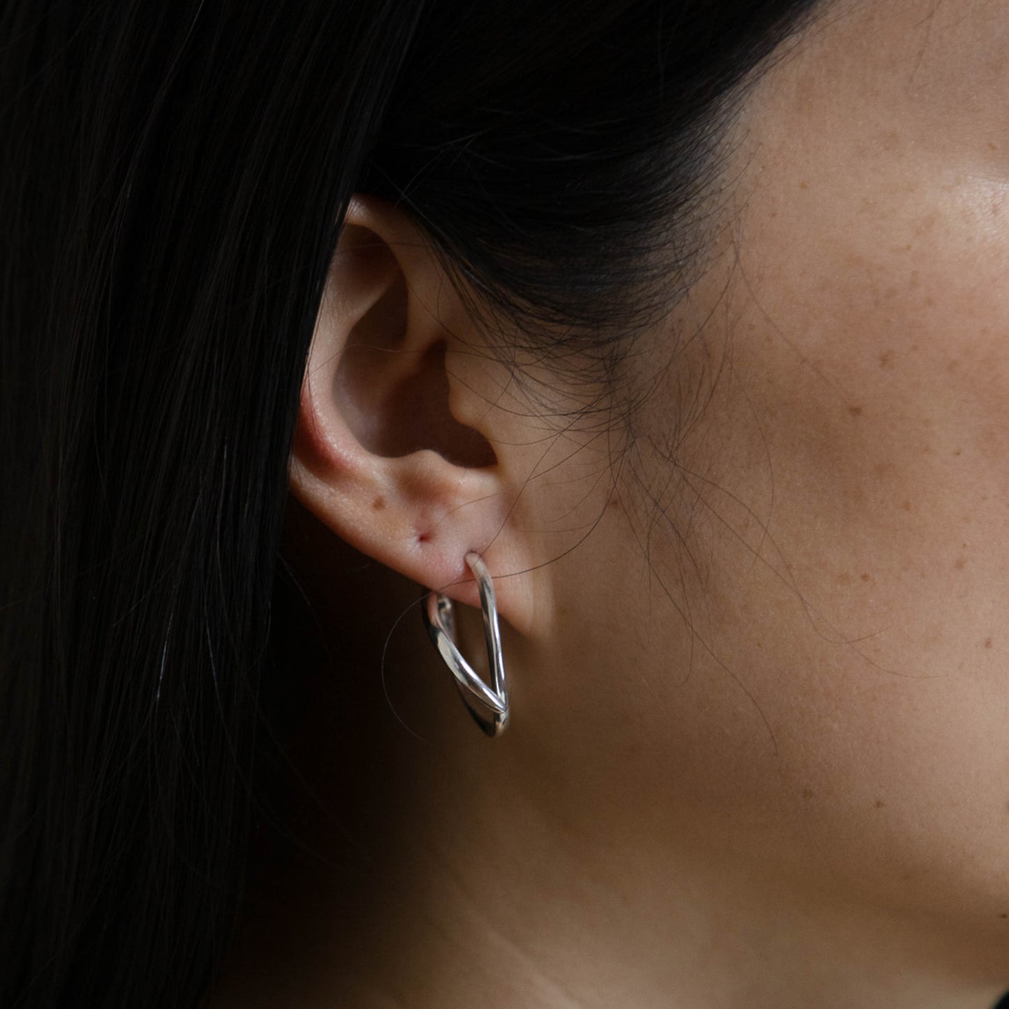 SCRIBBLE HOOP EARRINGS