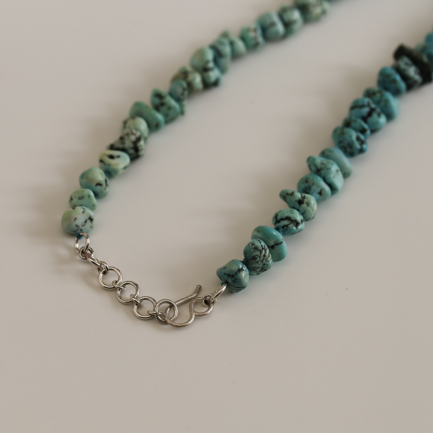 Beaded Necklace with Sterling Silver Details