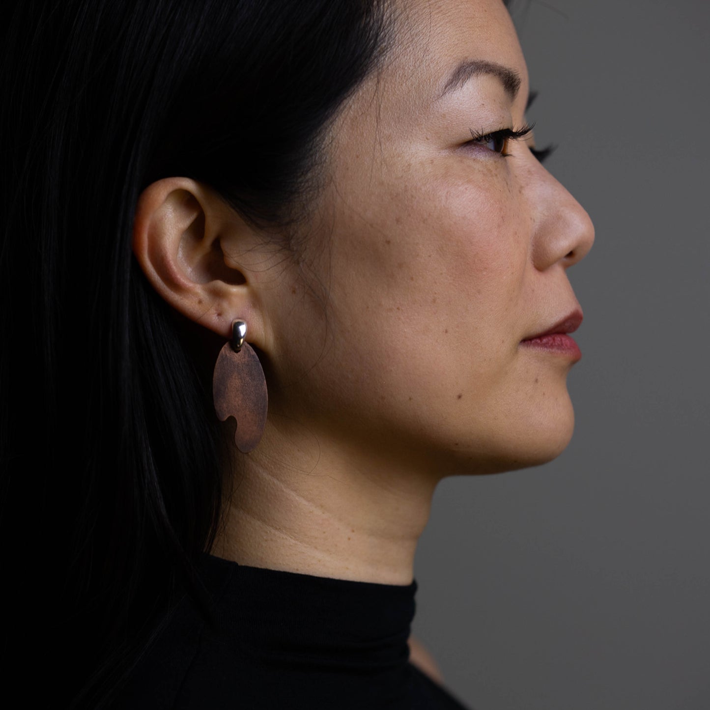 PATINA PENDANT EARRINGS - interchangeable with silver finding