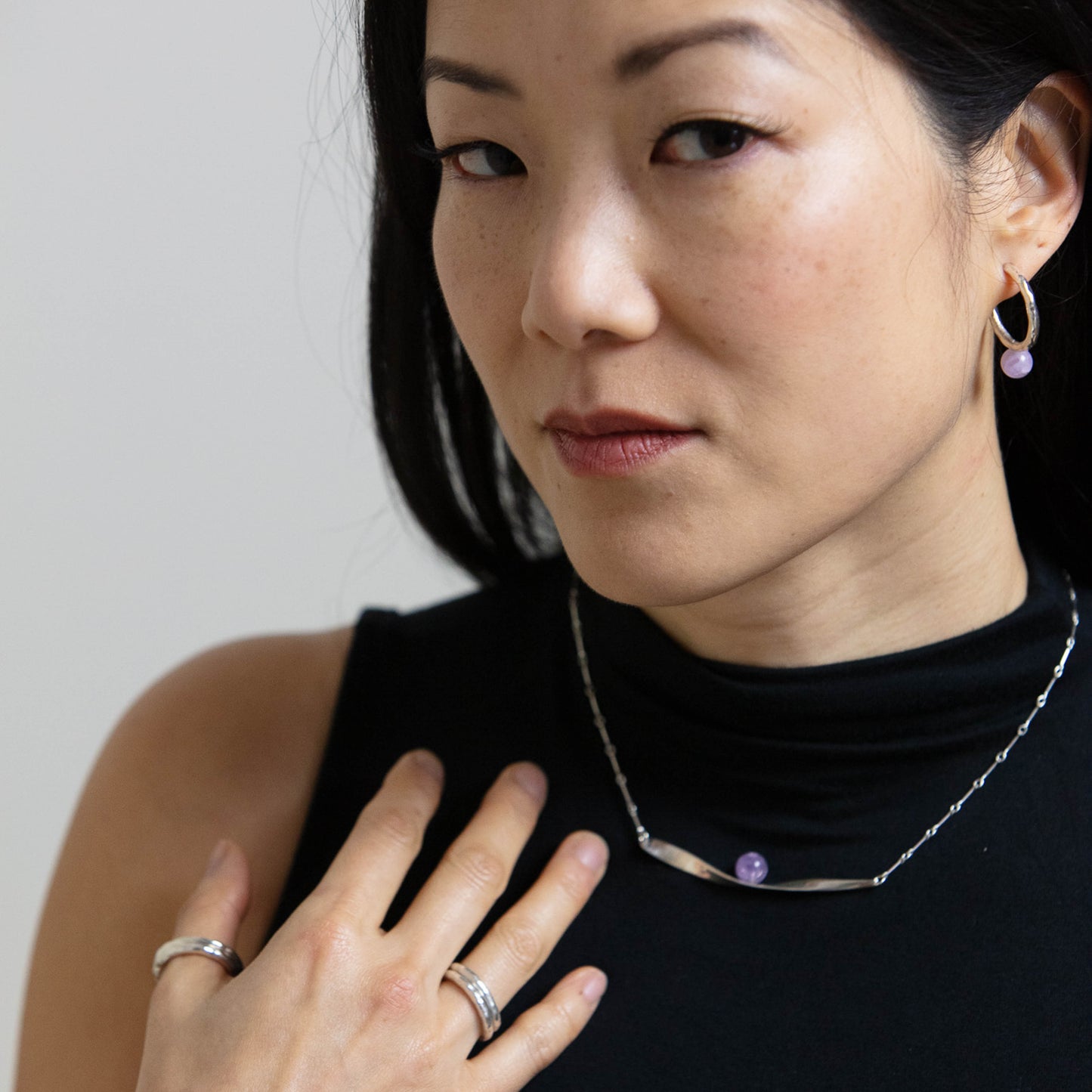 POISE & GEMSTONE ORB NECKLACE
