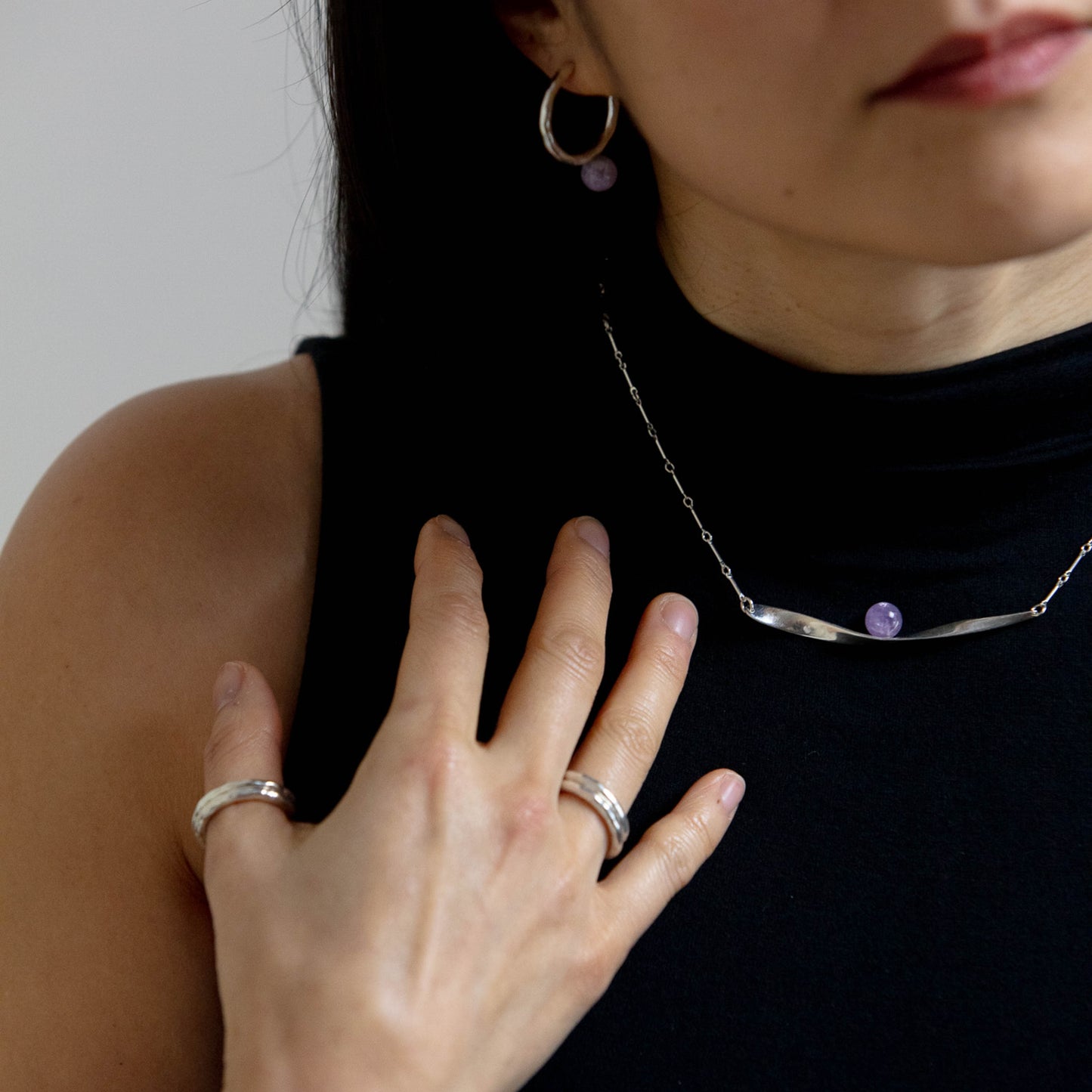 POISE & GEMSTONE ORB NECKLACE