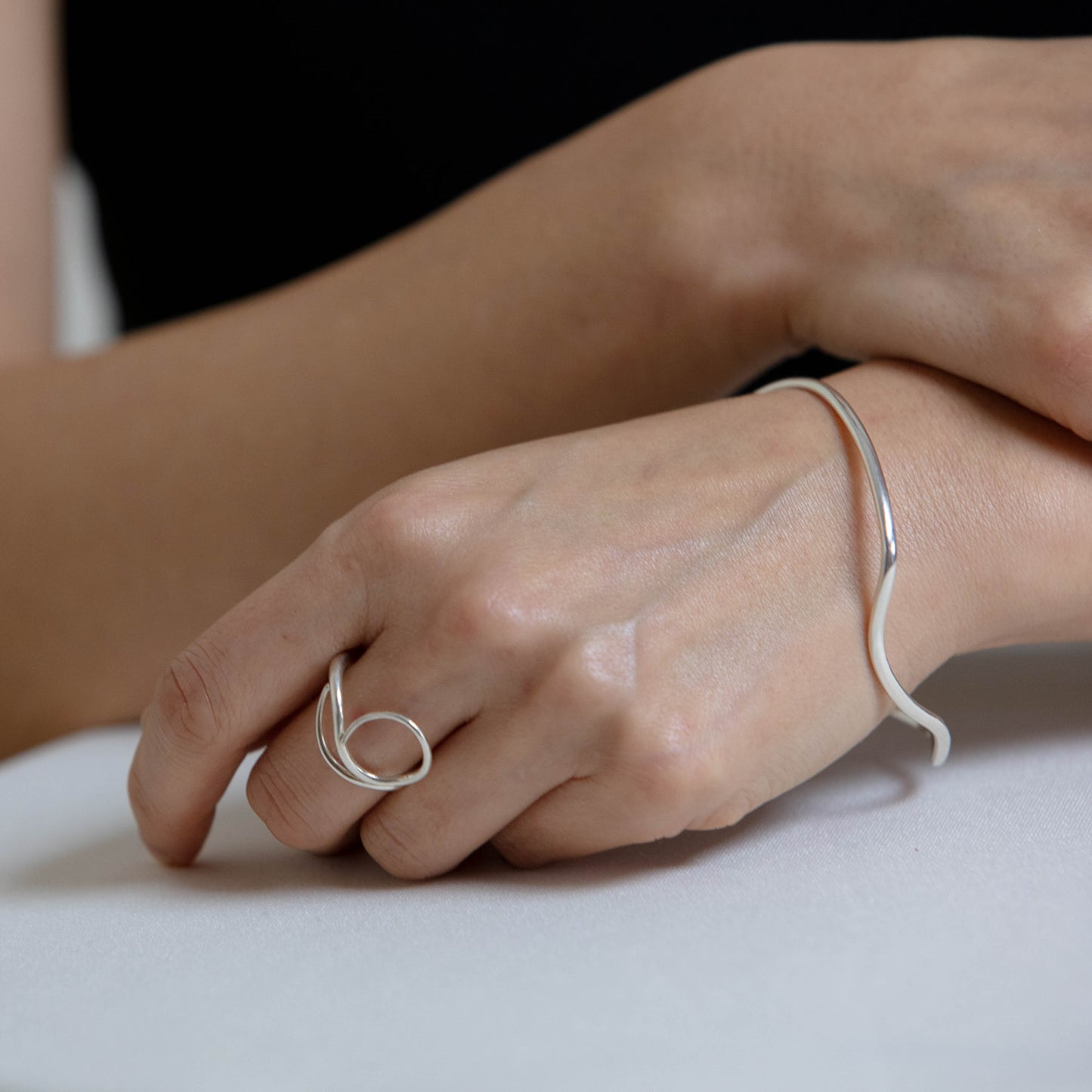 #Contour Bangle
#Sculptural Jewelry
#Gold Contour Bangle
#Silver Contour Bangle
#Minimalist Bangle
#Textured Bangle