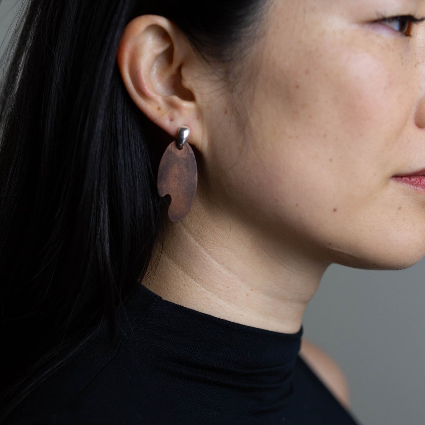 PATINA PENDANT EARRINGS - interchangeable with silver finding