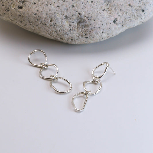 Rivulet  Trio Earrings