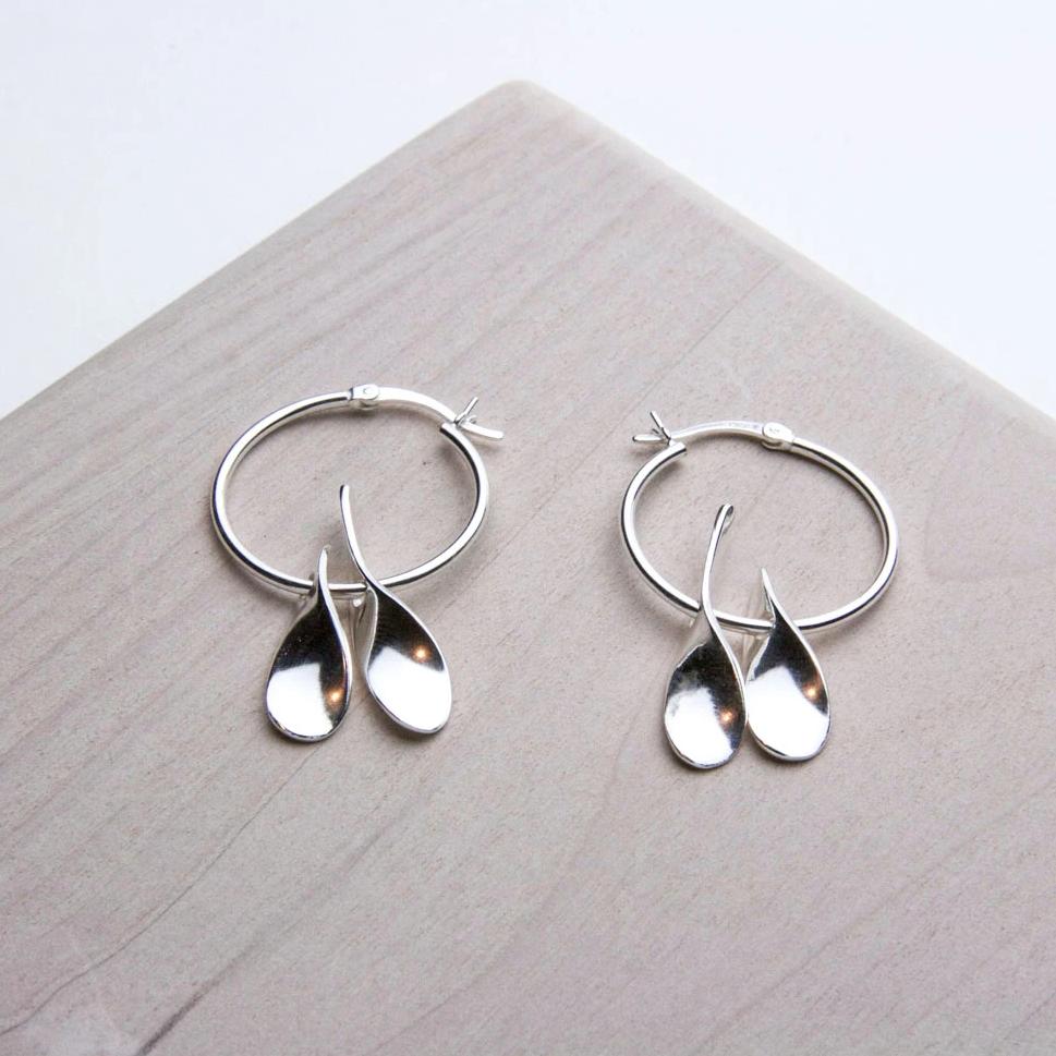 DOUBLE DROP HOOP EARRING 3