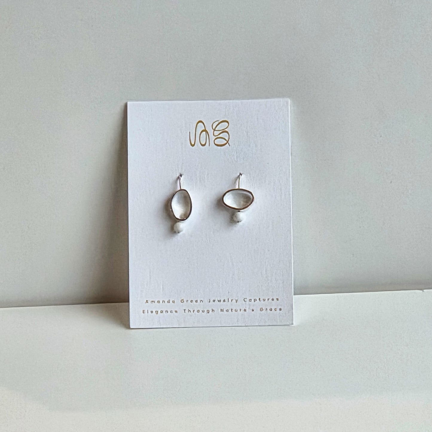 PEBBLE DROP EARRINGS — available with freshwater pearl or gemstone
