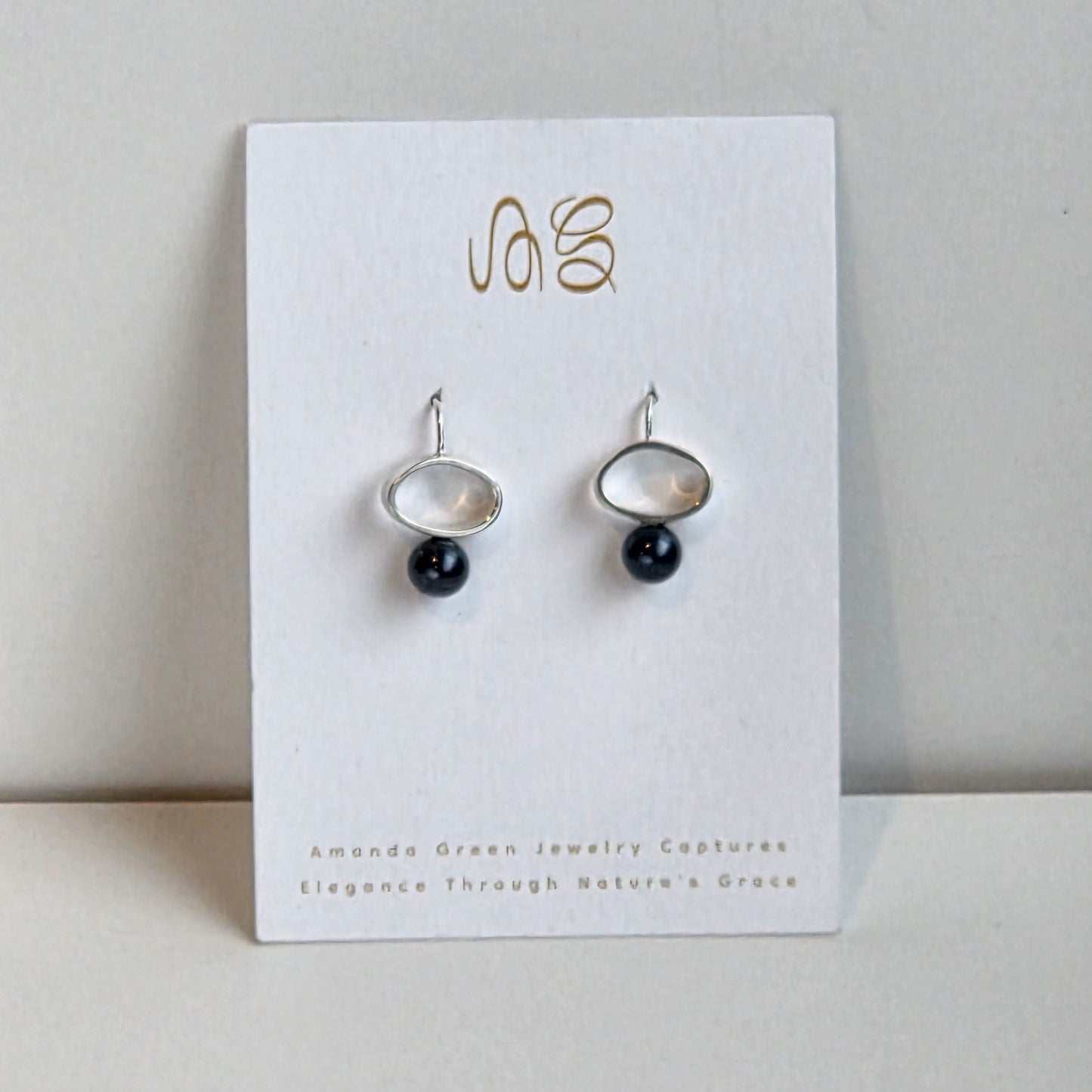 PEBBLE DROP EARRINGS — available with freshwater pearl or gemstone