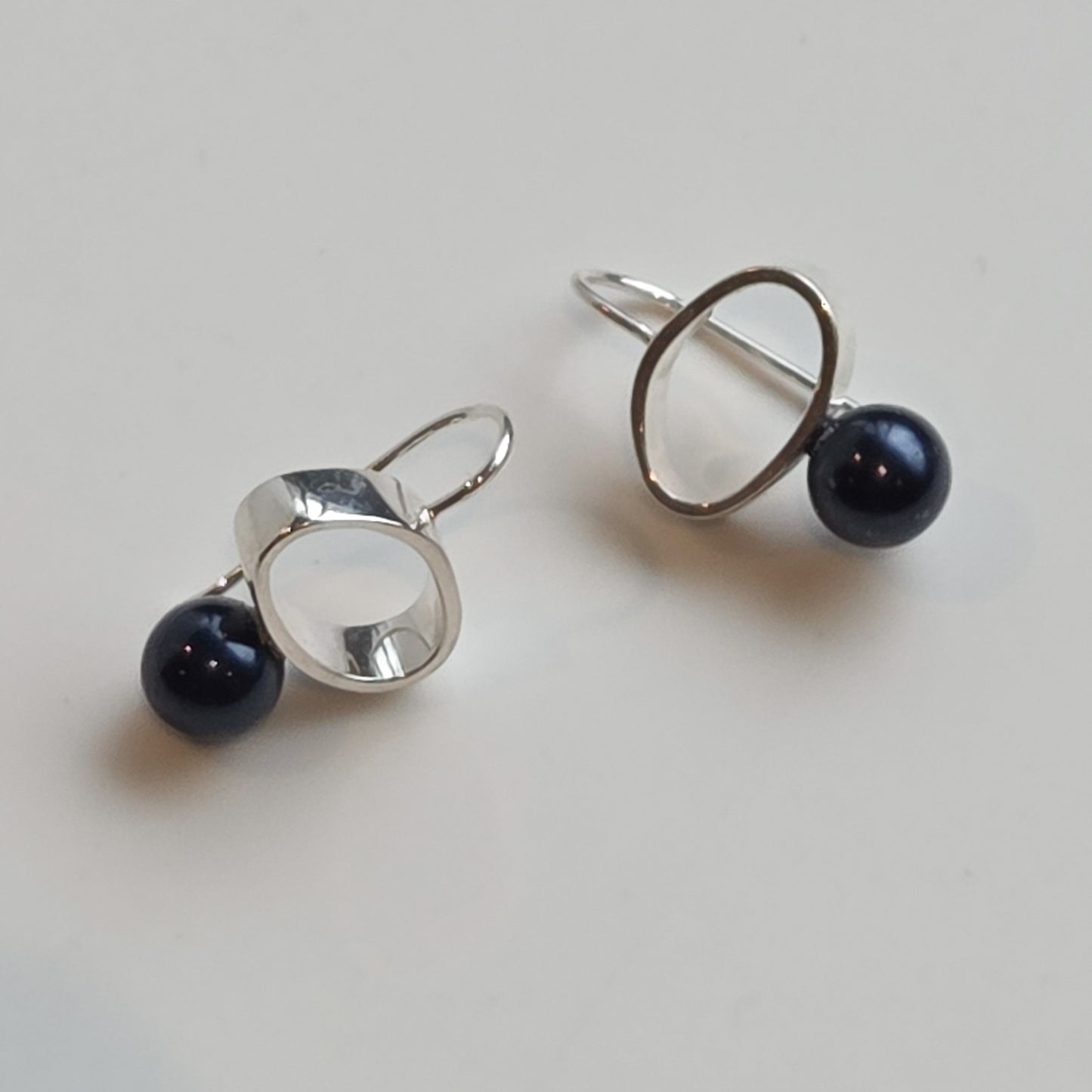 PEBBLE DROP EARRINGS — available with freshwater pearl or gemstone