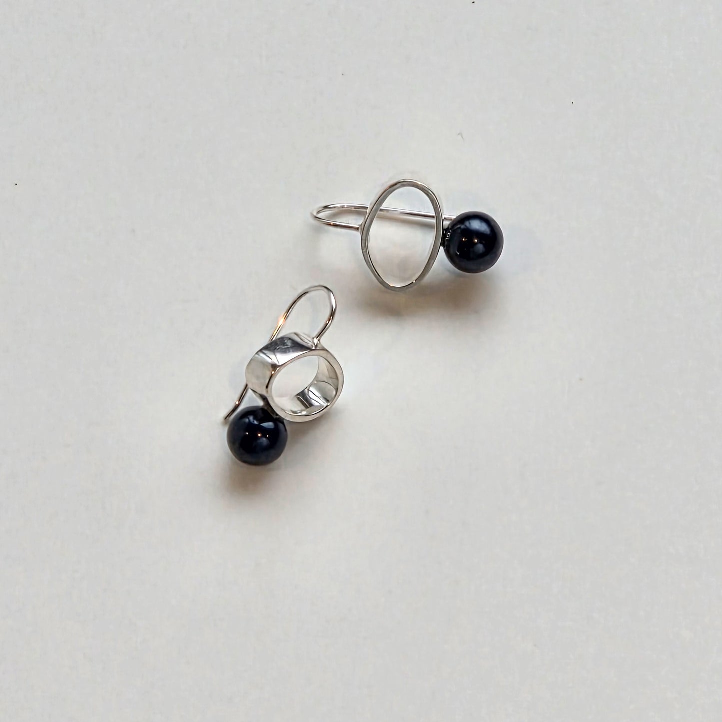 PEBBLE DROP EARRINGS — available with freshwater pearl or gemstone