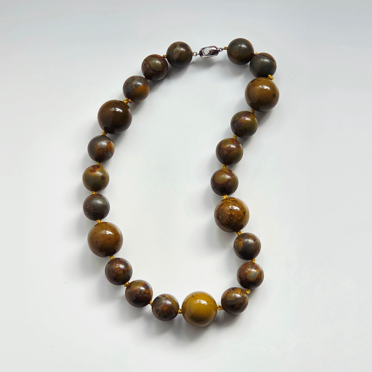 Stream Song Necklace – Hand-Knotted Natural Gemstone Necklace