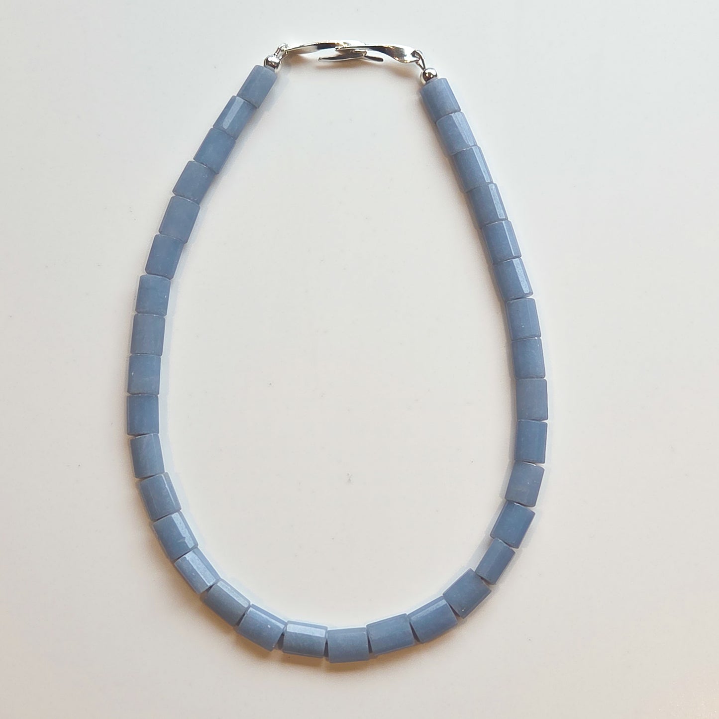 ONE — Single Gemstone Necklace With Handcrafted Silver Clasp