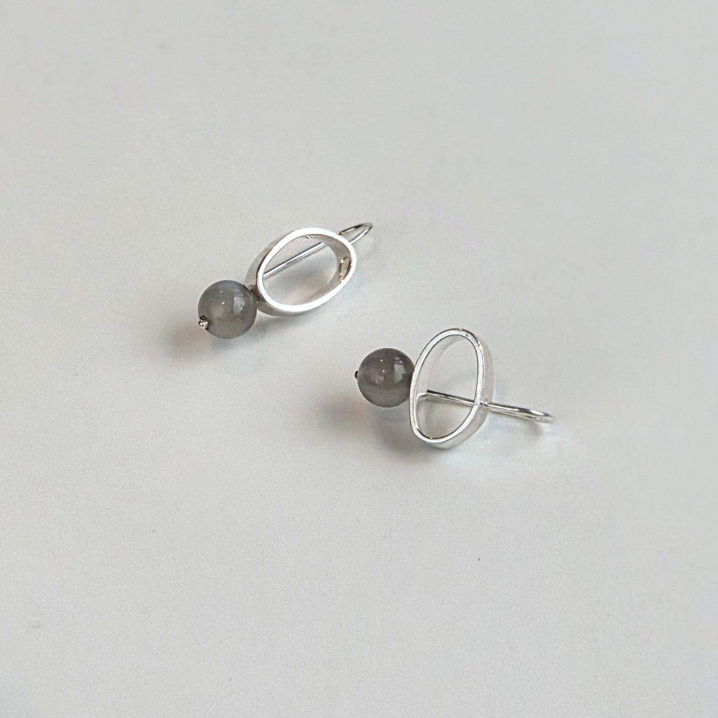 PEBBLE DROP EARRINGS — available with freshwater pearl or gemstone
