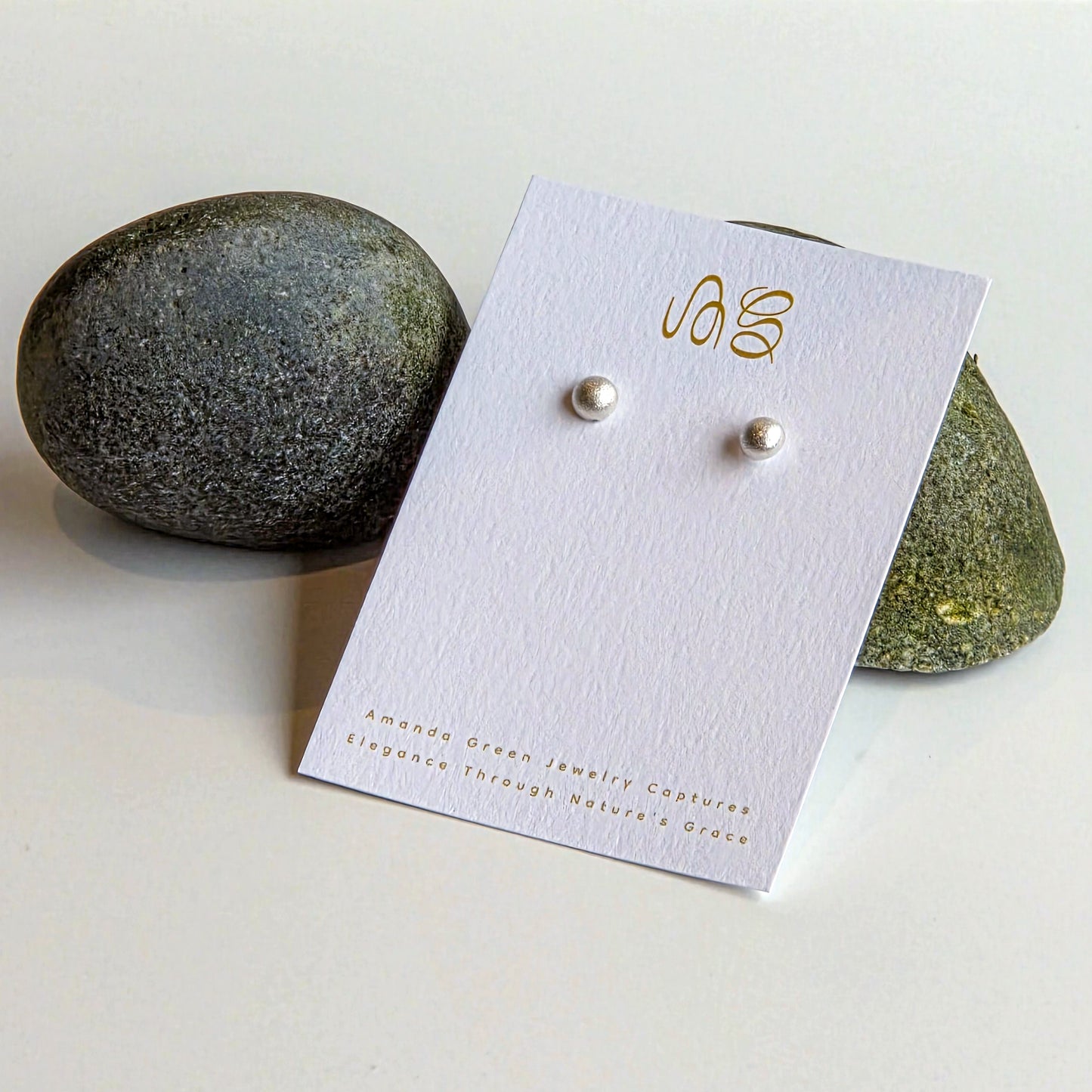 Encrusted Dome Stud Earrings