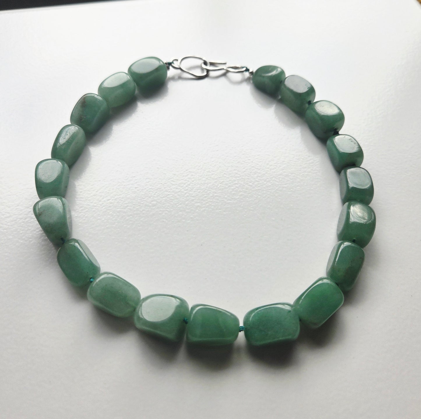 Stream Song Necklace – Hand-Knotted Natural Gemstone Necklace