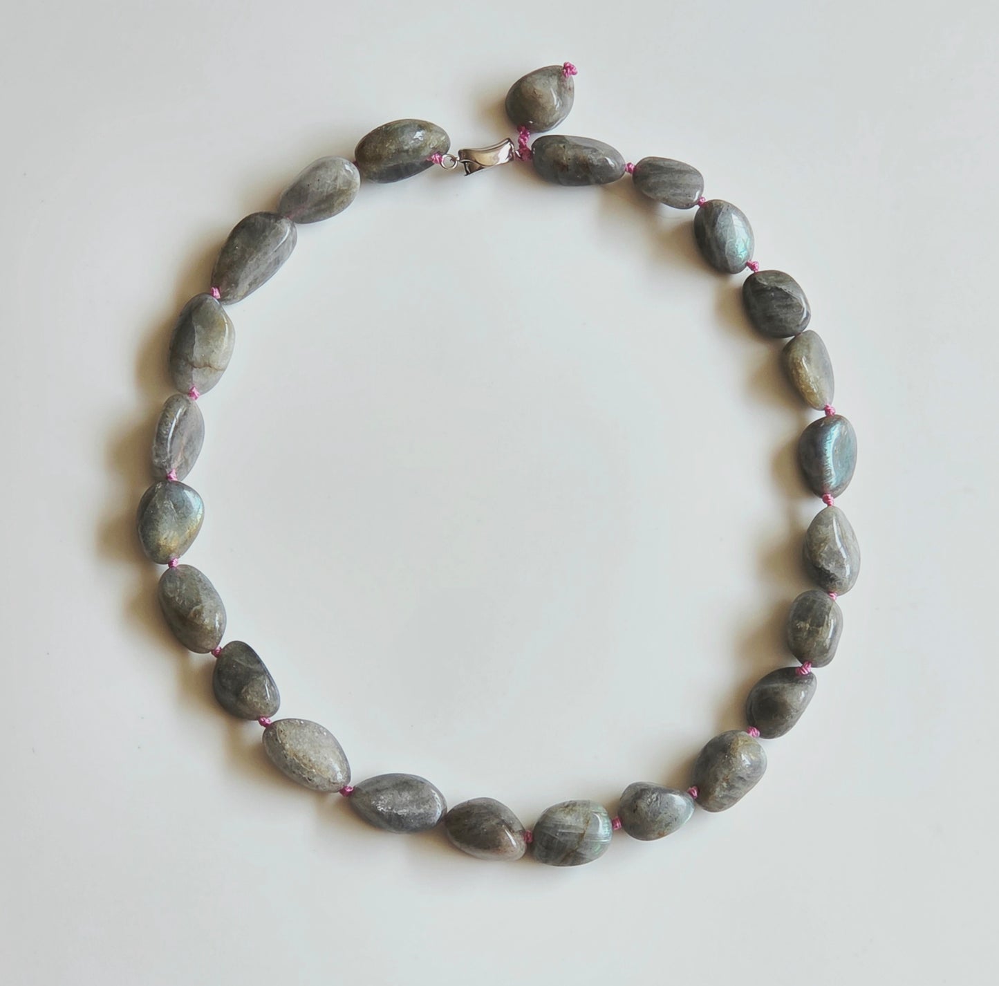 Stream Song Necklace – Hand-Knotted Natural Gemstone Necklace