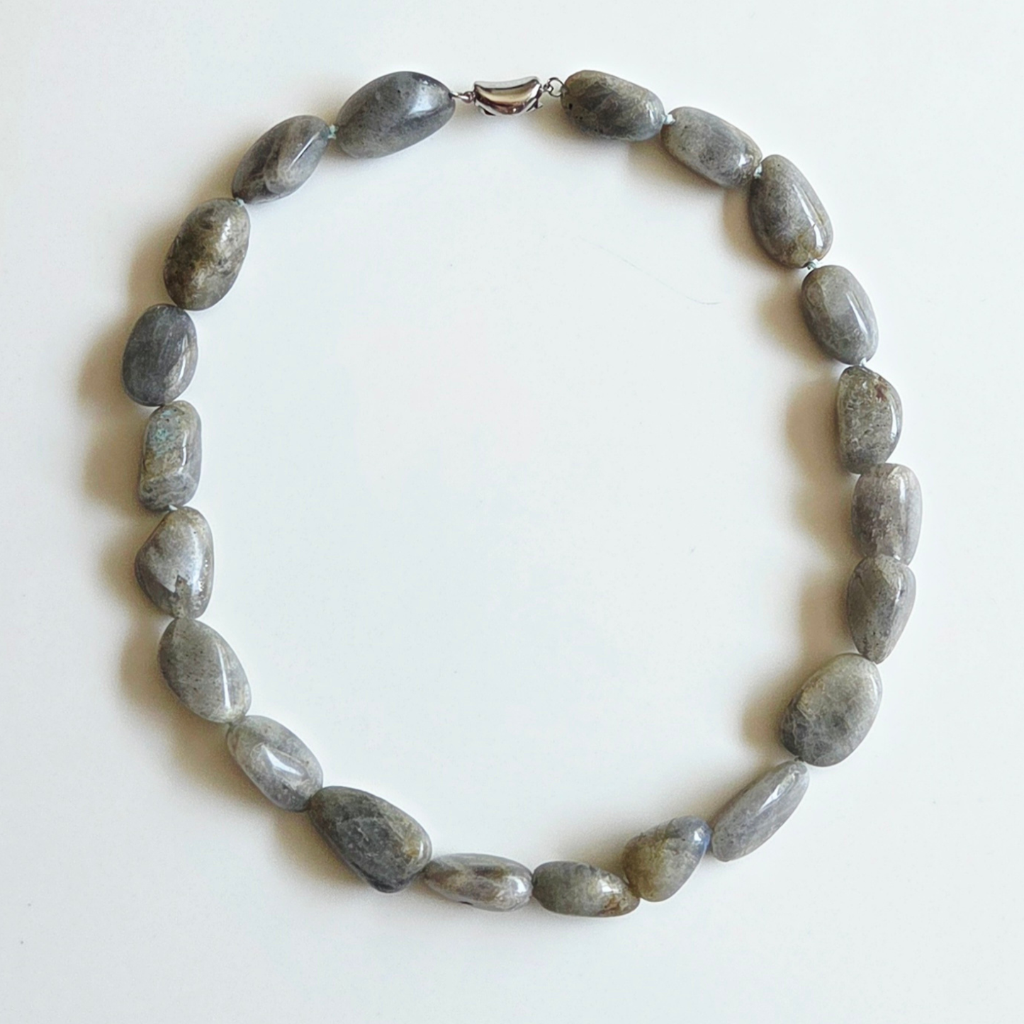 Stream Song Necklace – Hand-Knotted Natural Gemstone Necklace