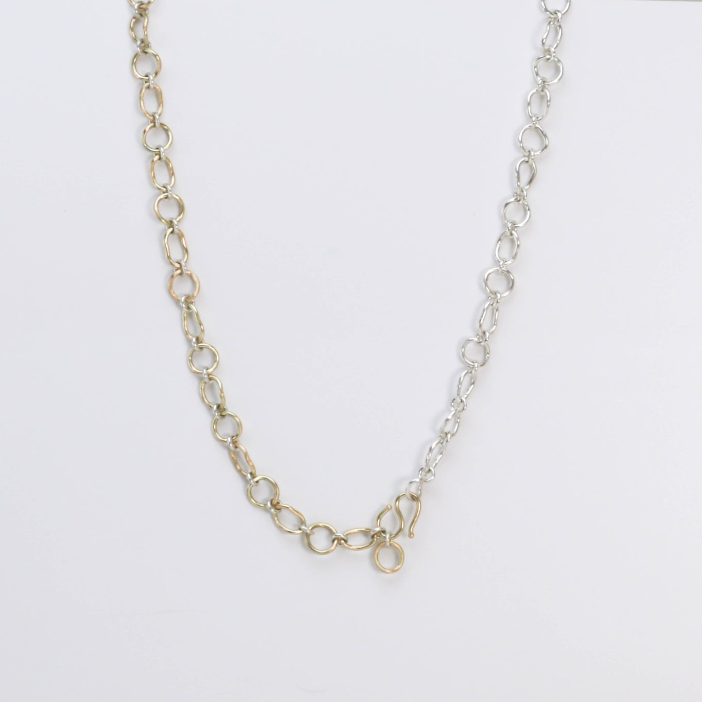 CONTOUR CHAIN - SG 999 & 14K Handcrafted Chain Necklace