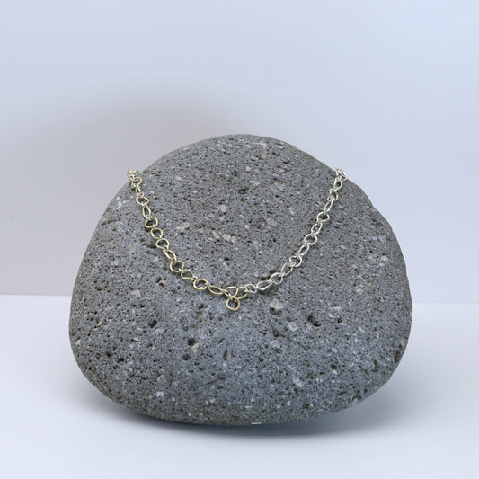 CONTOUR CHAIN - SG 999 & 14K Handcrafted Chain Necklace