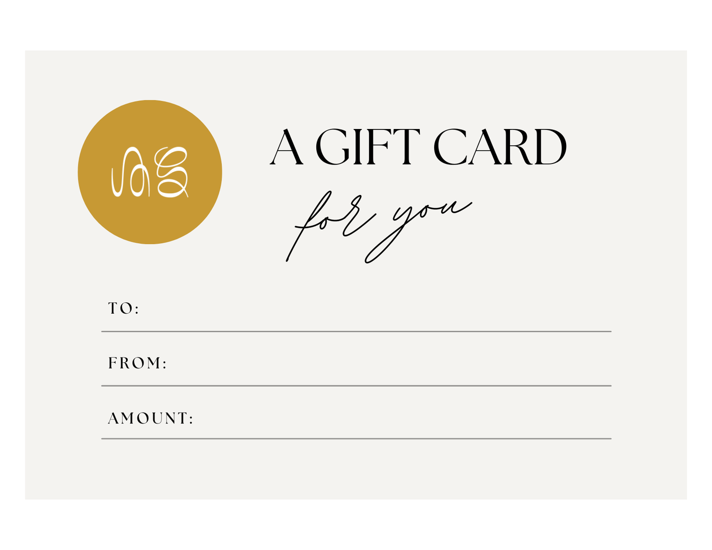 GIFT CARDS - Sent by email