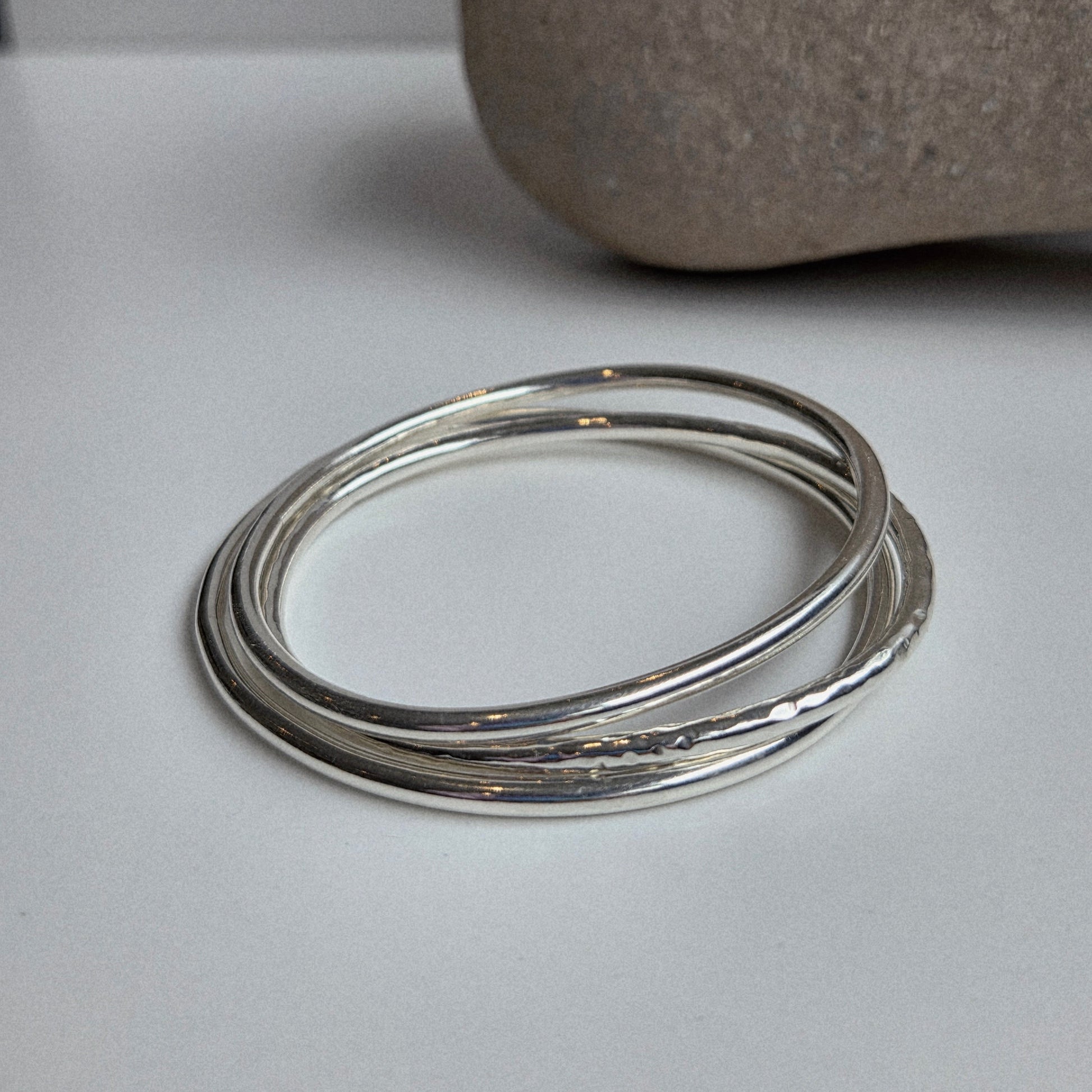 3mm oval bangle sold sterling silver