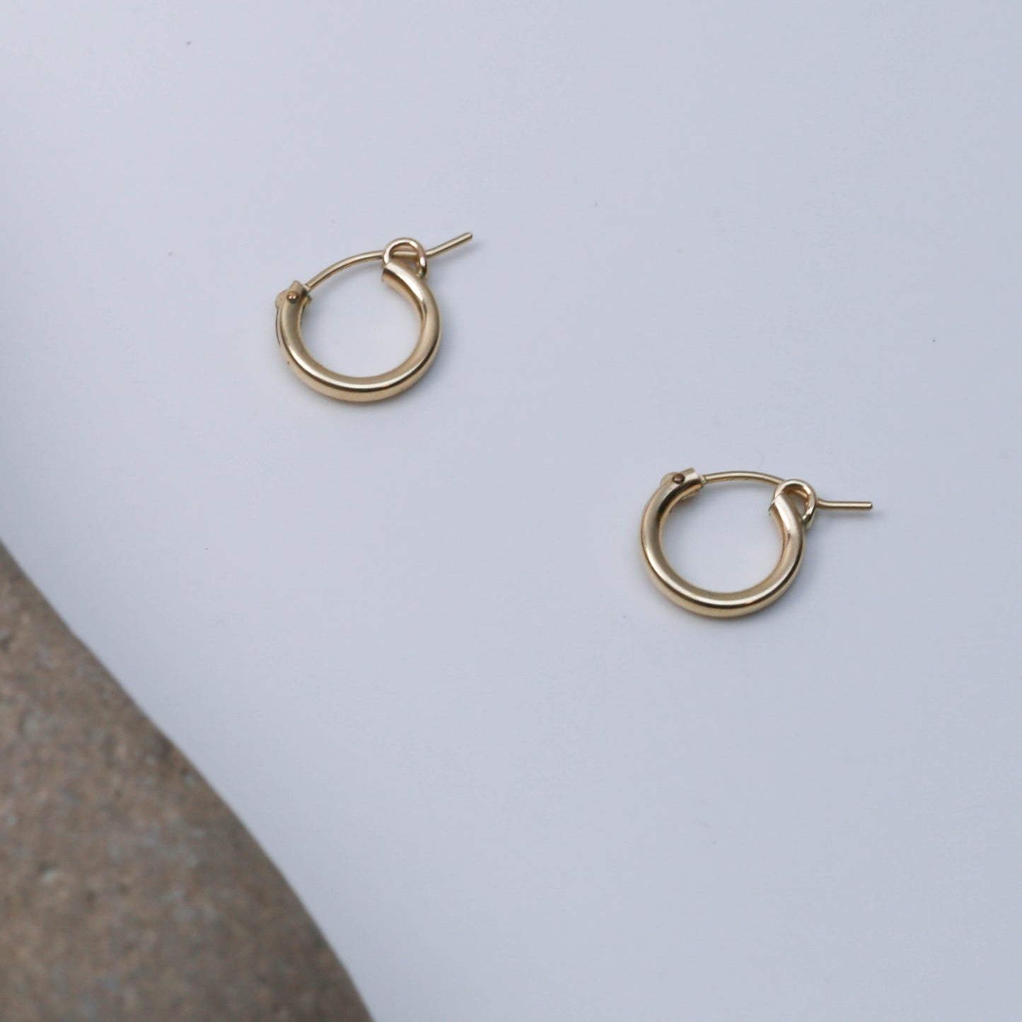 PATINA 14K Gold FILL HOOP EARRINGS - interchangeable with 14K gold fill hoop earrings.