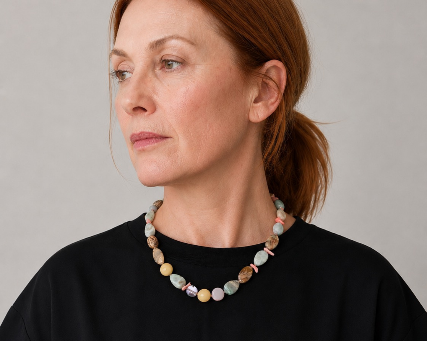 SWEETIE BEADED NECKLACE ( Mixed Gem necklaces)