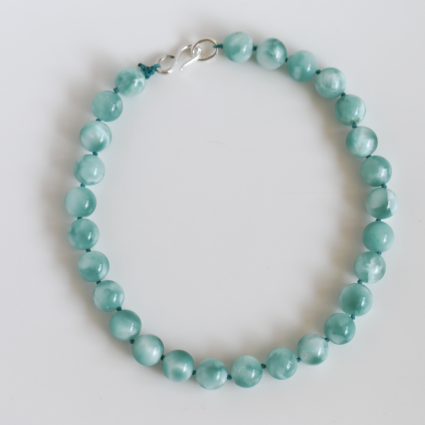 ONE GEM NECKLACE — Single Gemstone with Handcrafted Silver Clasp