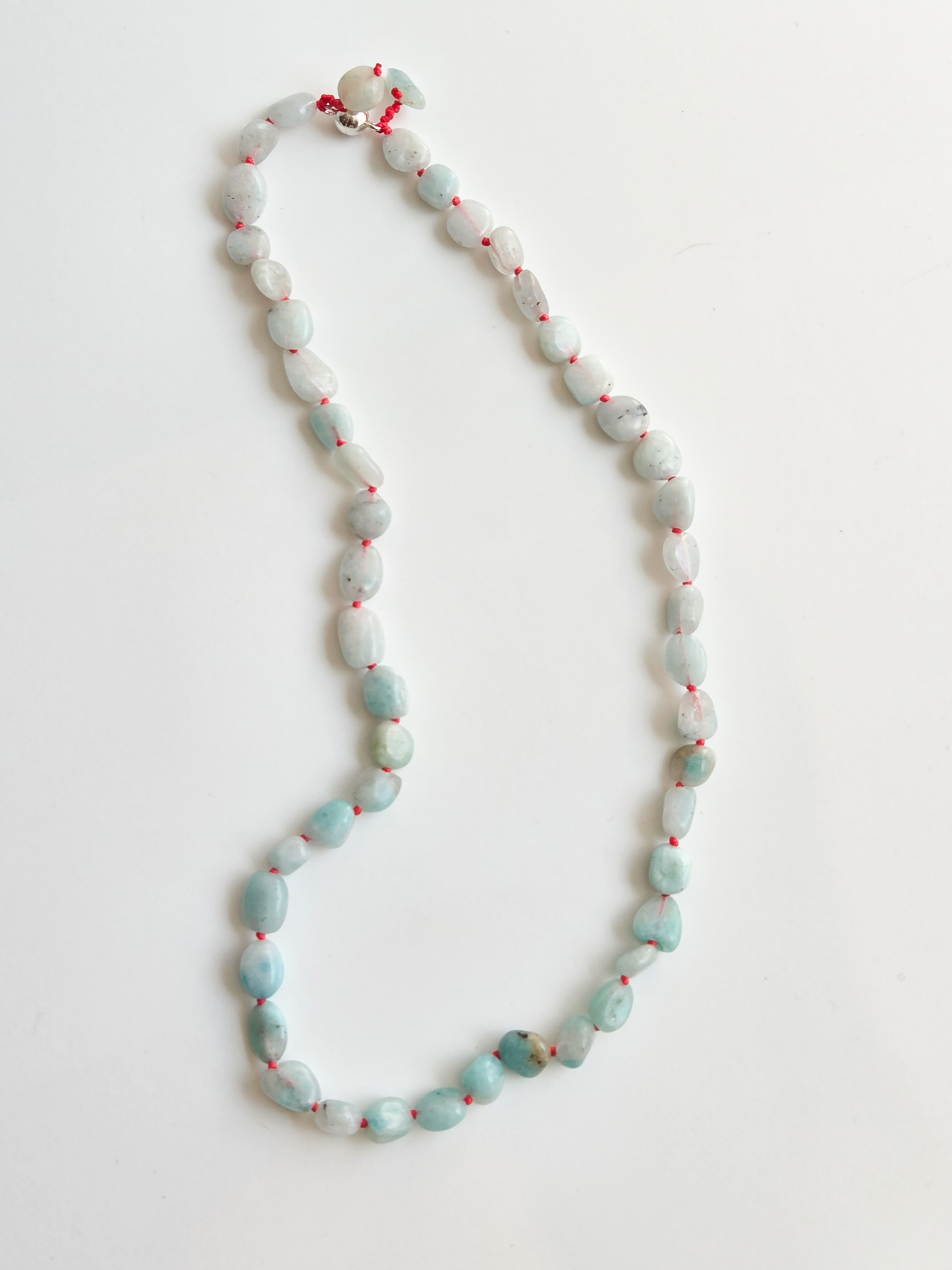 ONE GEM NECKLACE — Single Gemstone with Handcrafted Silver Clasp